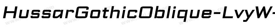 HussarGothicOblique-LvyW字体转换