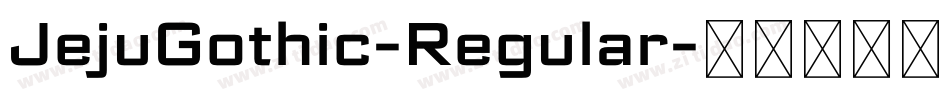 JejuGothic-Regular字体转换