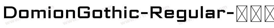 DomionGothic-Regular字体转换