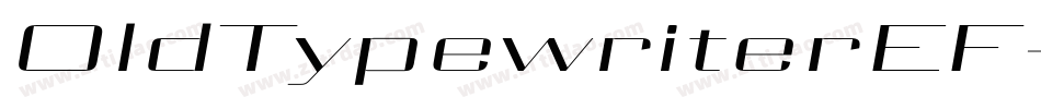 OldTypewriterEF-ExBoldObl字体转换
