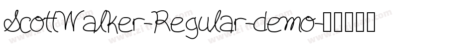 ScottWalker-Regular-demo字体转换