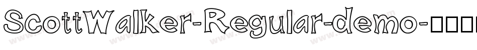 ScottWalker-Regular-demo字体转换