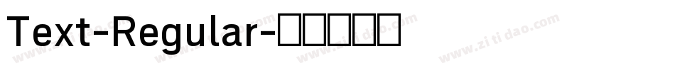 Text-Regular字体转换