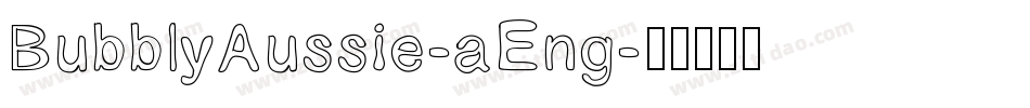 BubblyAussie-aEng字体转换