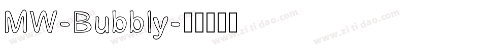 MW-Bubbly字体转换
