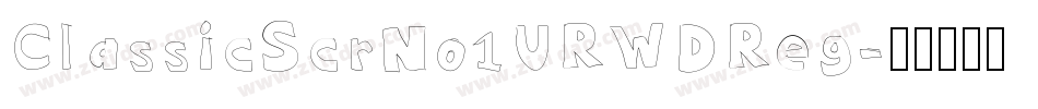 ClassicScrNo1URWDReg字体转换