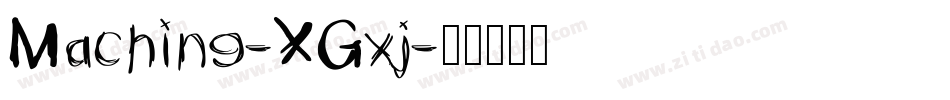 Machine-XGxj字体转换
