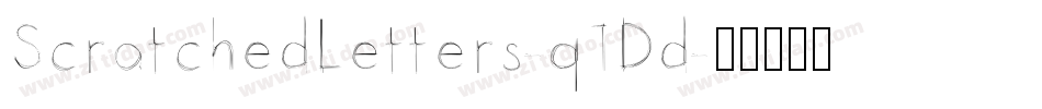 ScratchedLetters-q1Dd字体转换