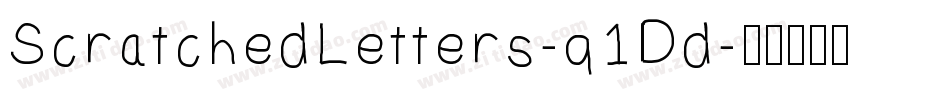 ScratchedLetters-q1Dd字体转换