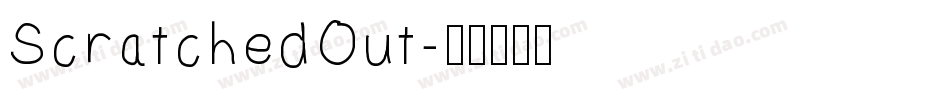 ScratchedOut字体转换