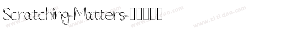 Scratching-Matters字体转换