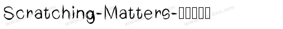Scratching-Matters字体转换