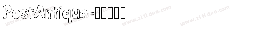 PostAntiqua字体转换