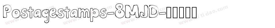 Postagestamps-8MJD字体转换