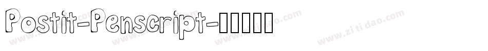 Postit-Penscript字体转换