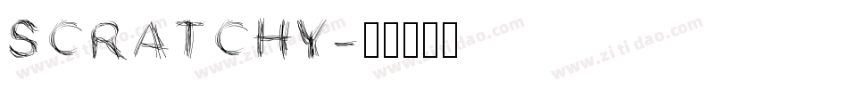 SCRATCHY字体转换
