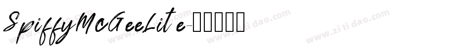 SpiffyMcGeeLite字体转换