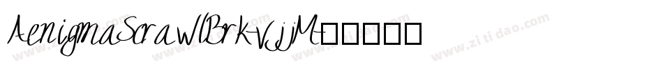 AenigmaScrawlBrk-vjjM字体转换