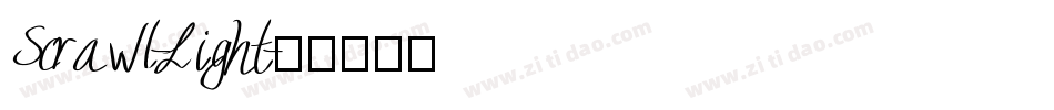 Scrawl-Light字体转换