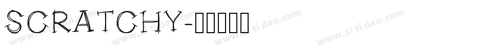SCRATCHY字体转换