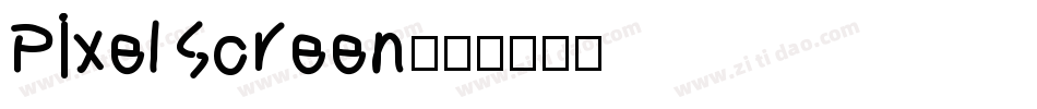 PixelScreen字体转换