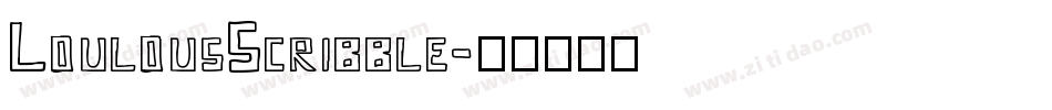 LoulousScribble字体转换