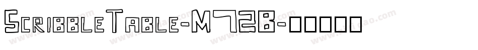 ScribbleTable-M72B字体转换