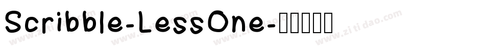 Scribble-LessOne字体转换