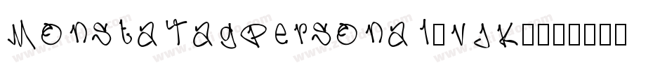 MonstaTagPersonal-vjK4字体转换