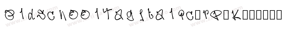 OldschoolTagItalic-rP7K字体转换