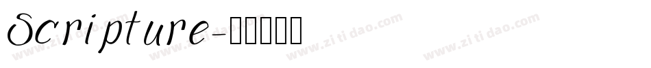 Scripture字体转换