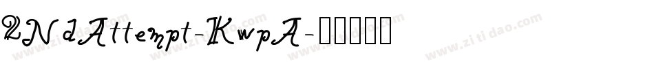 2NdAttempt-KwpA字体转换