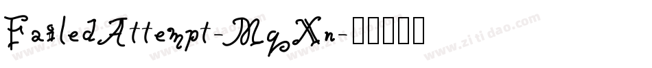 FailedAttempt-MqXn字体转换