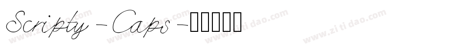 Scripty-Caps字体转换
