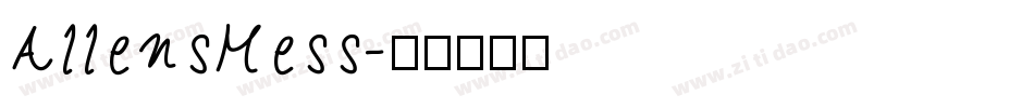 AllensMess字体转换