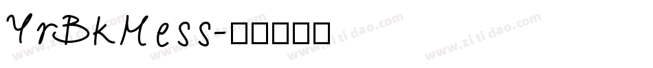 YrBkMess字体转换