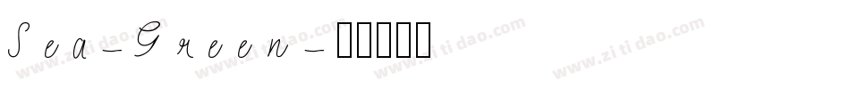 Sea-Green字体转换