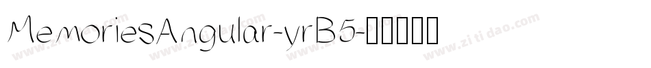 MemoriesAngular-yrB5字体转换