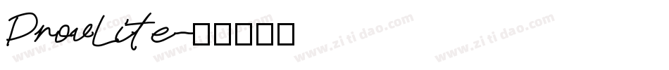 ProvLite字体转换