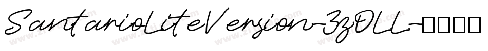 SantarioLiteVersion-3zOLL字体转换
