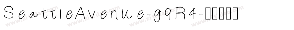 SeattleAvenue-g9R4字体转换