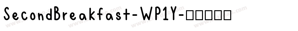 SecondBreakfast-WP1Y字体转换