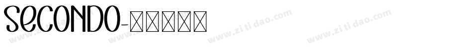 Secondo字体转换