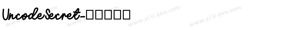 UncodeSecret字体转换