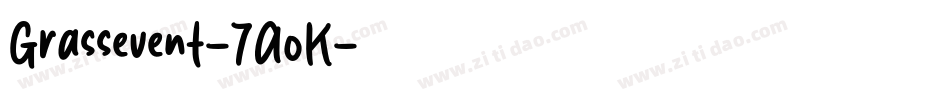 Grassevent-7AoK字体转换