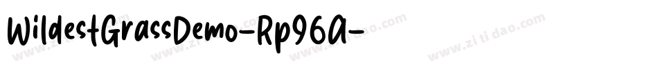 WildestGrassDemo-Rp96A字体转换