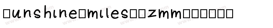 SunshineSmiles-Dzmm字体转换