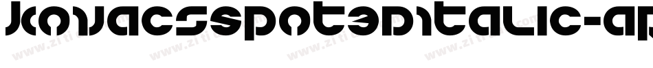 KovacsSpot3DItalic-aRRE字体转换