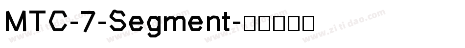 MTC-7-Segment字体转换