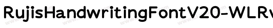 RujisHandwritingFontV20-WLRv字体转换